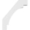 Ekena Millwork 3 1/2-in. W x 22-in. D x 26-in. H Merced Architectural Grade PVC Knee Brace BRCP035X22X26MRC - alternate 3